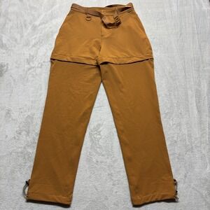 Backcountry Convertible Pants Shorts Womens  S Water Resistant Hiking Belt Brown